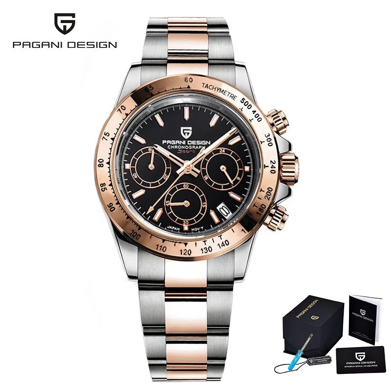 2026 New Men'S Watches Quartz Business Watch Mens Watches Top Brand Luxury Watch Men Chronograph VK63 Reloj Hombre