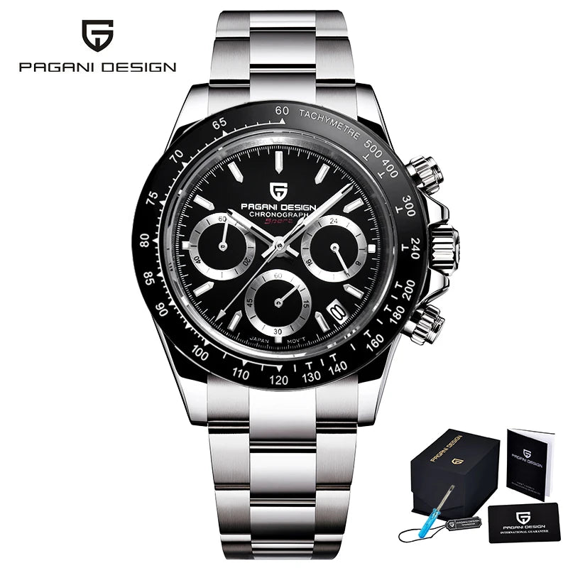 2026 New Men'S Watches Quartz Business Watch Mens Watches Top Brand Luxury Watch Men Chronograph VK63 Reloj Hombre