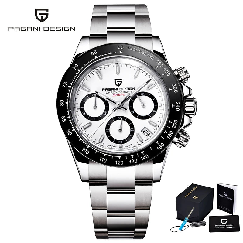 2026 New Men'S Watches Quartz Business Watch Mens Watches Top Brand Luxury Watch Men Chronograph VK63 Reloj Hombre