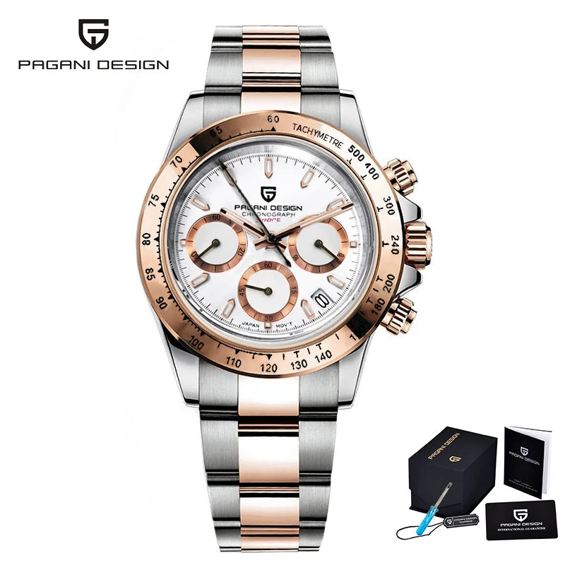 2026 New Men'S Watches Quartz Business Watch Mens Watches Top Brand Luxury Watch Men Chronograph VK63 Reloj Hombre